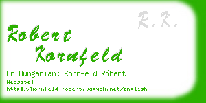 robert kornfeld business card